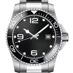 2025 High Quality <b>Men's</b> Mechanical <b>Watch</b> with Steel Strap and Black Dial <b>Diving</b> Mechanical <b>Men's</b> <b>Watch</b> - Product Image 1