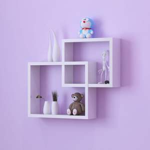 משושה קיר דקור צף מדפים-3-Pack דקורטיבי מדף סט-ברגים ועוגנים כלול-אורן עץ גיאומטרי Shelv - Product Image 4