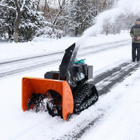Souffleuse à neige télécommandée, équipement de déneigement avec réglage de hauteur à distance pour les rues municipales