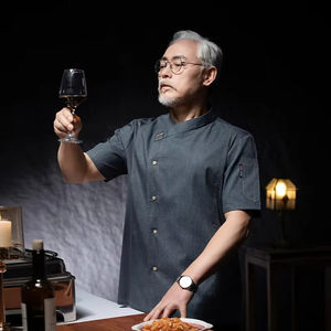 Uniforme <span class=keywords><strong>de</strong></span> Cocina para Hombre, Traje <span class=keywords><strong>de</strong></span> <span class=keywords><strong>Chef</strong></span>, Uniforme <span class=keywords><strong>de</strong></span> Pizzero, Chaqueta <span class=keywords><strong>de</strong></span> <span class=keywords><strong>Chef</strong></span> para Restaurante, Ropa <span class=keywords><strong>de</strong></span> Trabajo para Panadería y Cafetería - Product Image 3