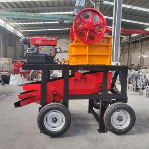 אחד-stop ריסוק וסינון מנוע דיזל לסת ניידת צמח עם מסך רוטט - Product Image 4