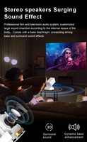 Projecteur intelligent portable Q7 720P avec support de tube carré, Android 12 OS, 2G LED, batterie intégrée 2 heures, prise en charge 4K pour la maison