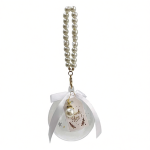 Ornement de boule en plastique Party Love 20x7cm avec chaîne de perles, décoration suspendue pour mariage et fête - Product Image 2