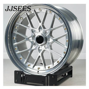 JJSEES 5x130 Jantes forgées en 2 pièces RS2 pour <span class=keywords><strong>Porsche</strong></span> <span class=keywords><strong>964</strong></span> Turbo 911 993 996 997 991 17 18 19 20 pouces, jantes en alliage avec lèvres polies - Product Image 2