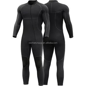 Setelan menyelam kulit halus pria lumba-lumba kecil pria pakaian selam neoprena 3mm Swim Wetsuit biru dan hitam menerima Logo khusus