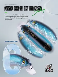 Esca esca esca Rock <span class=keywords><strong>Mino</strong></span> che affonda lentamente esca di plastica finta per la spigola mandarino serie di carpe bersaglio - Product Image 4