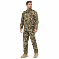 Conjunto de Entrenamiento Táctico de Segunda Generación de Alta Calidad 2027, Traje de Camuflaje Americano de Manga Larga para Hombre, Resistente al Viento