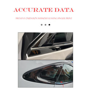 Wholesale Custom Stainless Steel Sporty <strong>Car</strong> <strong>Accessories</strong> Black Chrome Window Trim Strong Double-Sided Tape for Audi A5 S5 RS5 - Product Image 4