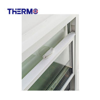 Superwu Fenêtre UPVC Fenêtre à guillotine double Fournisseur Fenêtre en PVC Vinyle Conception populaire Personnalisée pour la construction Quincaillerie de haute qualité