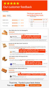 工場卸売 カスタムサイズ 天然コルク 環境に優しい 滑り止め クレイジーフィット マッサージローラーセット 足の筋肉用コルクローラー - Product Image 5