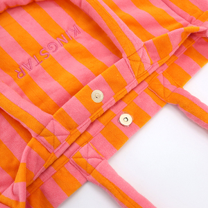 Borsa Tote da Donna Ecologica a Righe in Tessuto Spugna, Grande Capacità, Resistente, per Viaggi e Spiaggia - Product Image 4