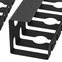 Canal de gestion verticale des câbles pour bureau, type cheminée, avec revêtement poudré, cheminée de gestion des câbles perforée avec connexion