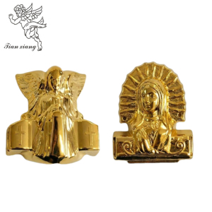 Modèle 19-E #    Accessoires religieux chrétiens pour cercueil : ornements d'ange, La Santa <span class=keywords><strong>Cena</strong></span>, La Cène, accessoires d'angle de cercueil - Product Image 2