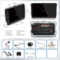 Sistema Multimedia Central para Volkswagen Amarok, Android 14, 2 GB, 64 GB, Pantalla de 9 Pulgadas, Estéreo para Auto Android, Reproductor de DVD 2 DIN para VW