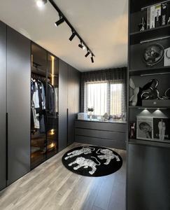 Armoire en bois de style italien haut de gamme pour meubles de chambre à coucher sur mesure, production de masse pour villas familiales - Product Image 3
