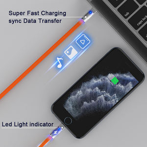 สายชาร์จเร็วแบบใหม่มาแรง สายเคเบิล Tipo C 120w 6A ชาร์จเร็วสุดๆ สายโลหะผสมสังกะสี USB C สำหรับ iPhone และ Android - Product Image 4