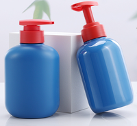 Botol Isi Ulang Sampo Biru 300ml Botol Plastik Cetak Tiup Kepala Pompa Tekan Merah Bahan Kemasan Gel Mandi