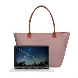 กระเป๋าโท้ทไนลอนแบบพับได้ น้ำหนักเบา กว้างขวาง พร้อมหูหิ้วด้านบน เหมาะสำหรับทำงาน ท่องเที่ยว หรือใช้ในชีวิตประจำวัน - Product Image 3