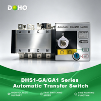 Commutateur de transfert automatique DOHO DHS1-GA1, double alimentation, inverseur triphasé 4P, type PC, générateur de puissance 125A 160 ATS