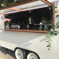 Remorque de vente de café mobile Wecare, remorque de bar mobile de rue, camion de nourriture avec cuisine complète
