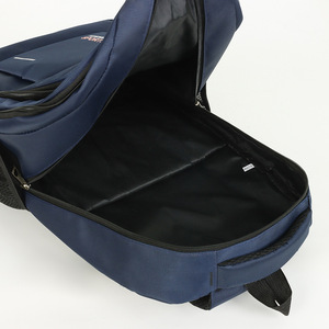 Men's Business <b>Backpack</b> <b>Large</b> <b>Capacity</b> 20-35L For School Travel With Interior Zipper Pocket Solid Color Blue - Product Image 3