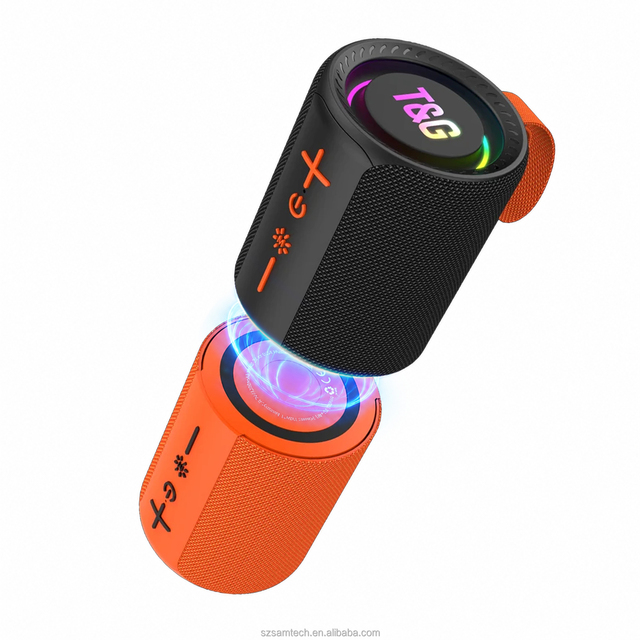 2 in 1 Magnetic Split Bluetooth Speaker Color Blocking Dual Splittable Wireless Speaker Loud Stereo Sound for Home Outdoor