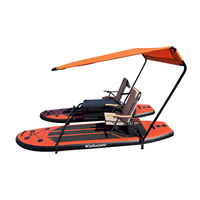 Catamarán Paddleboard eléctrico inflable doble SUP catamarán para lagos y océanos