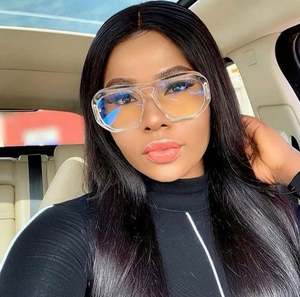 Gafas de Sol Cuadradas Vintage de Moda 2022 para Mujer, Gafas Transparentes con Protección UV400, Gafas de Sol Poligonales Extra Grandes para Hombre - Product Image 2