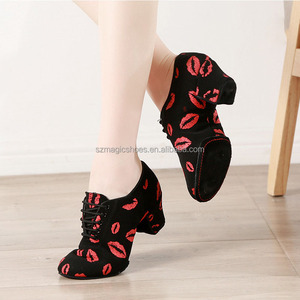 Práctica Enseñanza Danza Estudio Split Sole 4,5 cm Cuban Heel Jazz/Latin/Bachata/<span class=keywords><strong>Salsa</strong></span> Zapatos <span class=keywords><strong>de</strong></span> <span class=keywords><strong>baile</strong></span> - Product Image 1