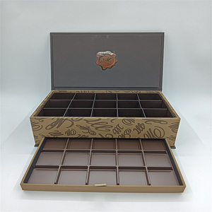 Cao cấp sô cô la hiển thị trường hợp kéo ra khỏi cuốn sách hình dạng khay cho Vòng Cổ Vòng Đồng hồ đồ trang sức nổi UV in ấn cho nến lưu trữ - Product Image 4