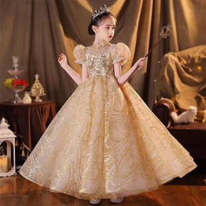 Vestido de Princesa de Alta Costura para Niñas, Estilo Pasarela, para Presentaciones de Piano, Fiestas de Cumpleaños, Niñas de las Flores - Product Image 5