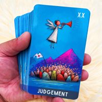 Grosir Kartu Tarot 78 Kartu Kustom, Buku Panduan, OEM ODM, Kartun Lucu, Portabel, Ramah Lingkungan, Kotak Kado Kertas Tahan Lama, Ukuran Kecil