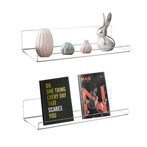 カスタムU字型Slatwallアクリル本棚小売ディスプレイ棚スラットウォール用アクリル靴棚 - Product Image 5