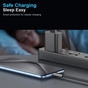 สายชาร์จแบบแบนถัก Usb A เป็น Usb C ยาว 1 เมตร ชาร์จเร็วสำหรับโทรศัพท์มือถือ - Product Image 1