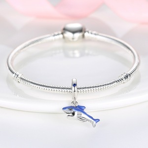 Abalorios de Plata S925 con Diseño de Delfín y Ballena de la Serie Marina, para Joyería DIY, Colgantes, Pulseras, Collares y Accesorios, Venta al por Mayor - Product Image 5