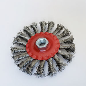 DELUN 100 มม.<span class=keywords><strong>4</strong></span> <span class=keywords><strong>นิ้ว</strong></span>บิดแบนล้อรอบ<span class=keywords><strong>แปรง</strong></span><span class=keywords><strong>ลวด</strong></span>เครื่องมือปรับแต่ง<span class=keywords><strong>ลวด</strong></span>โลหะ<span class=keywords><strong>แปรง</strong></span>ขัด - Product Image 2