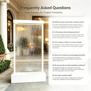 Modern Stainless Steel Self-adhesive <b>Wall</b> Mounted Waterfall Fountain Rectangle Shape Indoor Living Room Decor Restaurants - Product Image 2