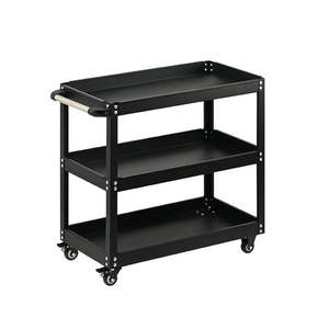 महारोंग तीन परत वाली काली मोबाइल पिट कार्ट ट्रॉली उपकरण कैबिनेट ओम ओम लॉक योग्य जलरोधक - Product Image 5