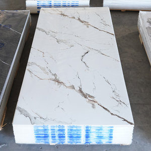Lámina de PVC con Aspecto de Mármol, Moderna, Impermeable y Resistente a la Humedad, Fácil de Instalar, para Uso Doméstico y de Entretenimiento, Adhesivos de Pared de Alto Brillo - Product Image 2