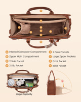Sacs à main de luxe LOVEVOOK pour femmes avec poche pour ordinateur portable, pour le travail au bureau, infirmières, enseignantes, sacs à main pour ordinateur portable