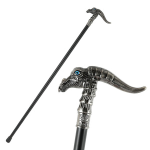 Bastón de Metal de Lujo de 93 cm, Bastón Decorativo de Aleación para Cosplay, Bastón de Caballero Antideslizante para Senderismo - Product Image 2