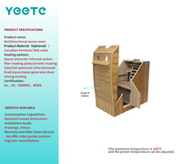 Salle de sauna électrique moderne YEETE en bois massif de pruche canadienne, préfabriquée, modulaire, écologique, suite biohacking