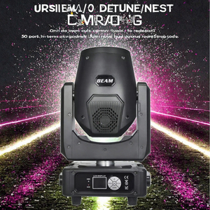 ไฟหัวขยับ Mini 7r 230W LED Beam Light UV สำหรับเวที แสงสปาร์ตี้ เหมาะสำหรับโรงแรม ตัวโคมทำจากเหล็กและพีวีซี ขั้วหลอด E27 รุ่น Sharpy Moving Head - Product Image 2
