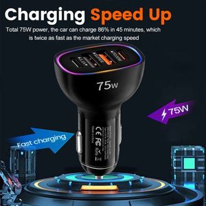 ที่ชาร์จในรถยนต์แบบแม่เหล็ก 3 พอร์ต PD 75W QC3.0 รุ่นใหม่ พร้อมพอร์ต Type-C สำหรับโทรศัพท์มือถือ แล็ปท็อป หูฟัง และกล้อง - Product Image 5