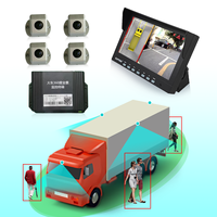 Caméra AHD 1080p 3d 360 degrés système d'enregistrement panoramique caméra de vue d'oiseau de camion voiture 360 degrés