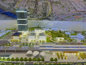 Mô hình xây dựng với đèn LED để hiển thị toàn bộ quy hoạch của Công viên khoa học và công nghệ, và mô hình quy mô xây dựng - Product Image 3