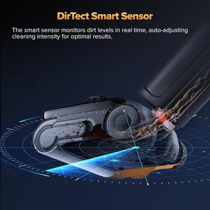 <span class=keywords><strong>Meilleur</strong></span> <span class=keywords><strong>aspirateur</strong></span> vapeur humide et sec Roborock 356 ° Nettoyeur vapeur F Steam Mop tout-en-un pour sols, lumière bleue 180 °   Roues d'assistance AI Lay-Flat - Product Image 5