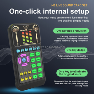 <span class=keywords><strong>Carte</strong></span> son portable M1 pour changeur de voix, dispositif de diffusion en direct pour jeux mobiles, diffusion, ordinateur et chant - Product Image 6