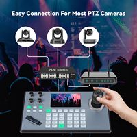 Cámara PTZ Profesional Tenveo 2025 con Zoom 20x, NDI, Seguimiento y Encuadre Automático por IA, Micrófono Inalámbrico USB, Controlador 4D y Función de Votación