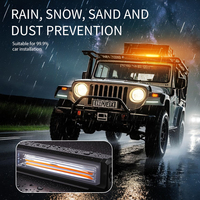 23 "Amber COB LED-Licht leiste 24W Security Strobe Traffic Emergency Slim Advisor für LKW & Offroader Auto licht zubehör
